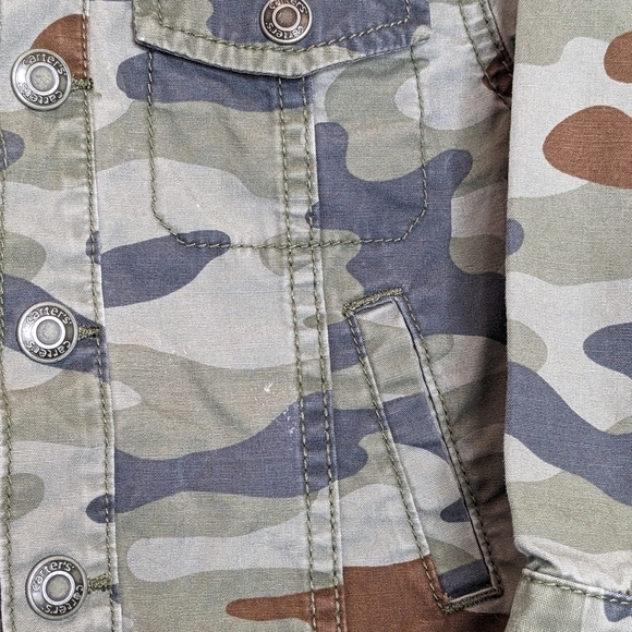 Carter's Camo Camouflage Denim Jacket 3T - Picture 3 of 5